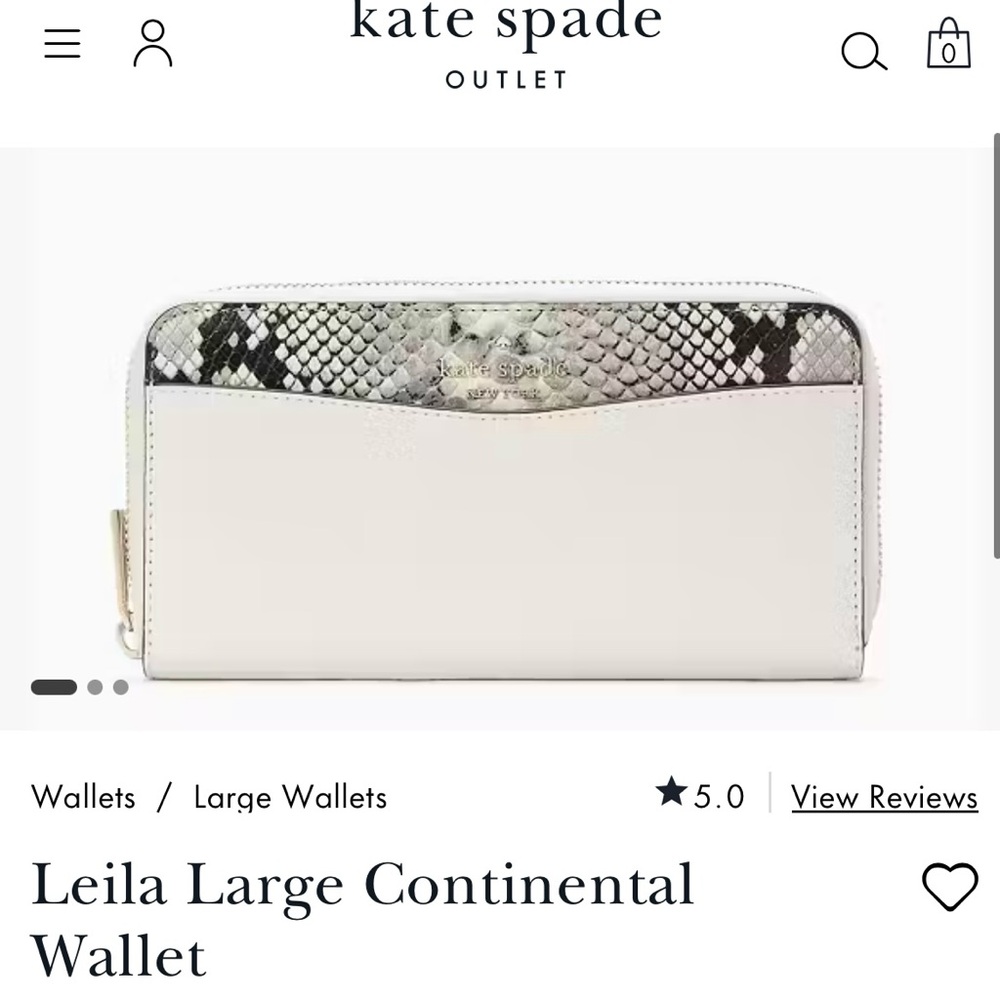 Kate Spade Outlet Leila Large Continental Wallet